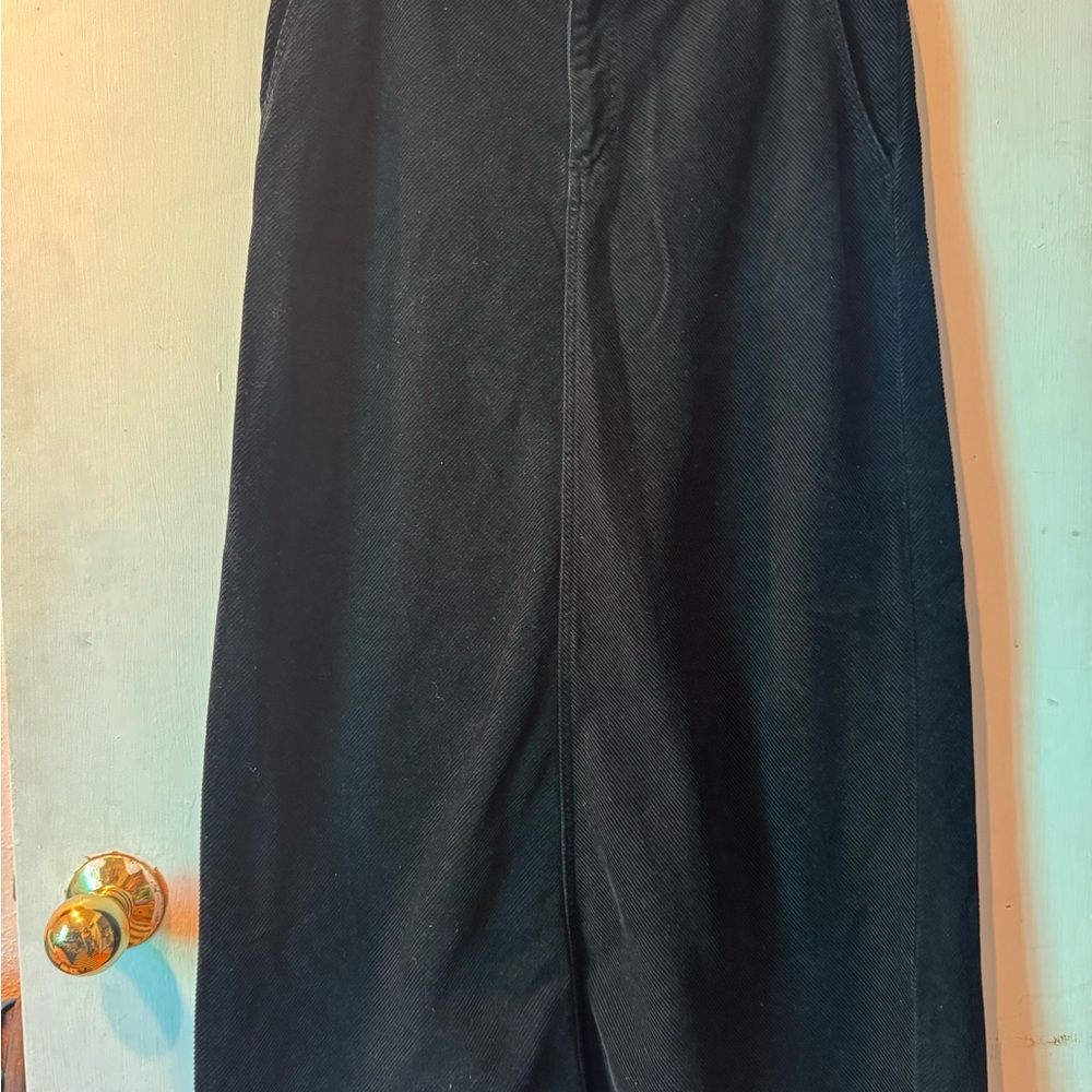 Black Tommy Hilfiger Corduroy Skirt